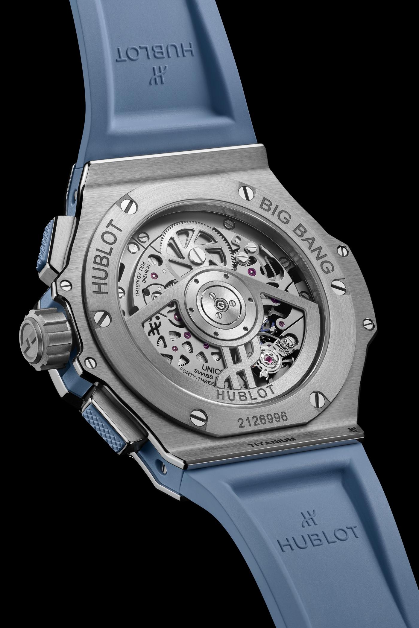 Big Bang Original Unico Titanium Coal Blue 43mm - Back