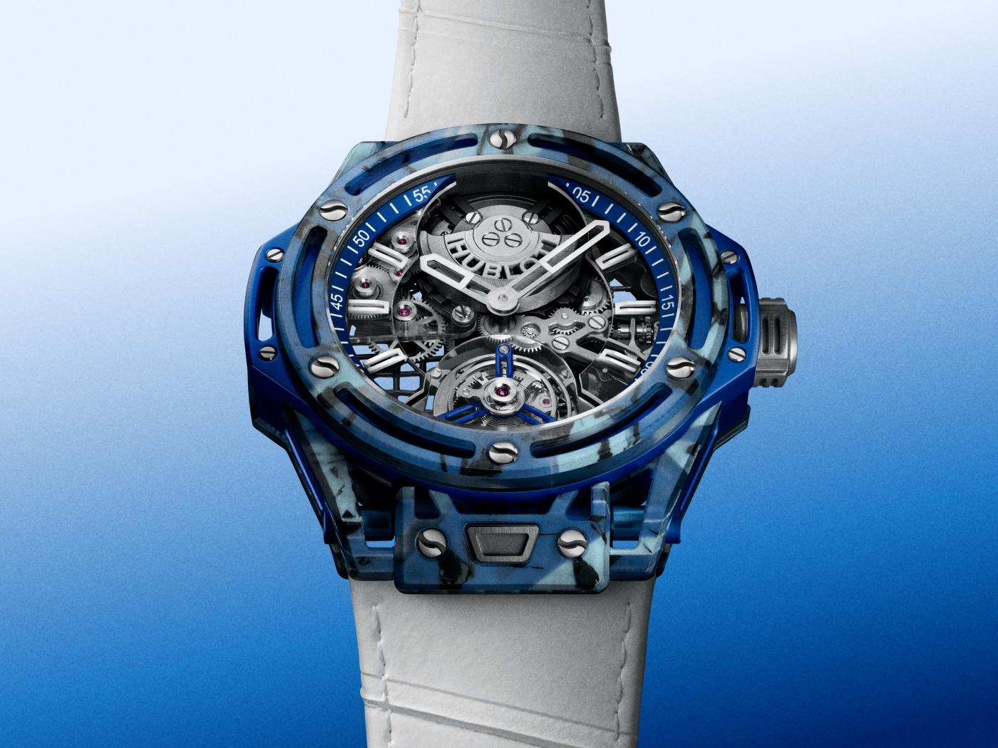 Big Bang Tourbillon Novak Djokovic Goat Edition Blue 44 mm | Hublot
