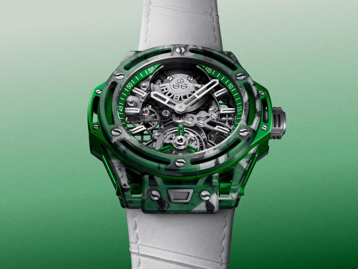 Big Bang Tourbillon Novak Djokovic Goat Edition Green 44 mm | Hublot