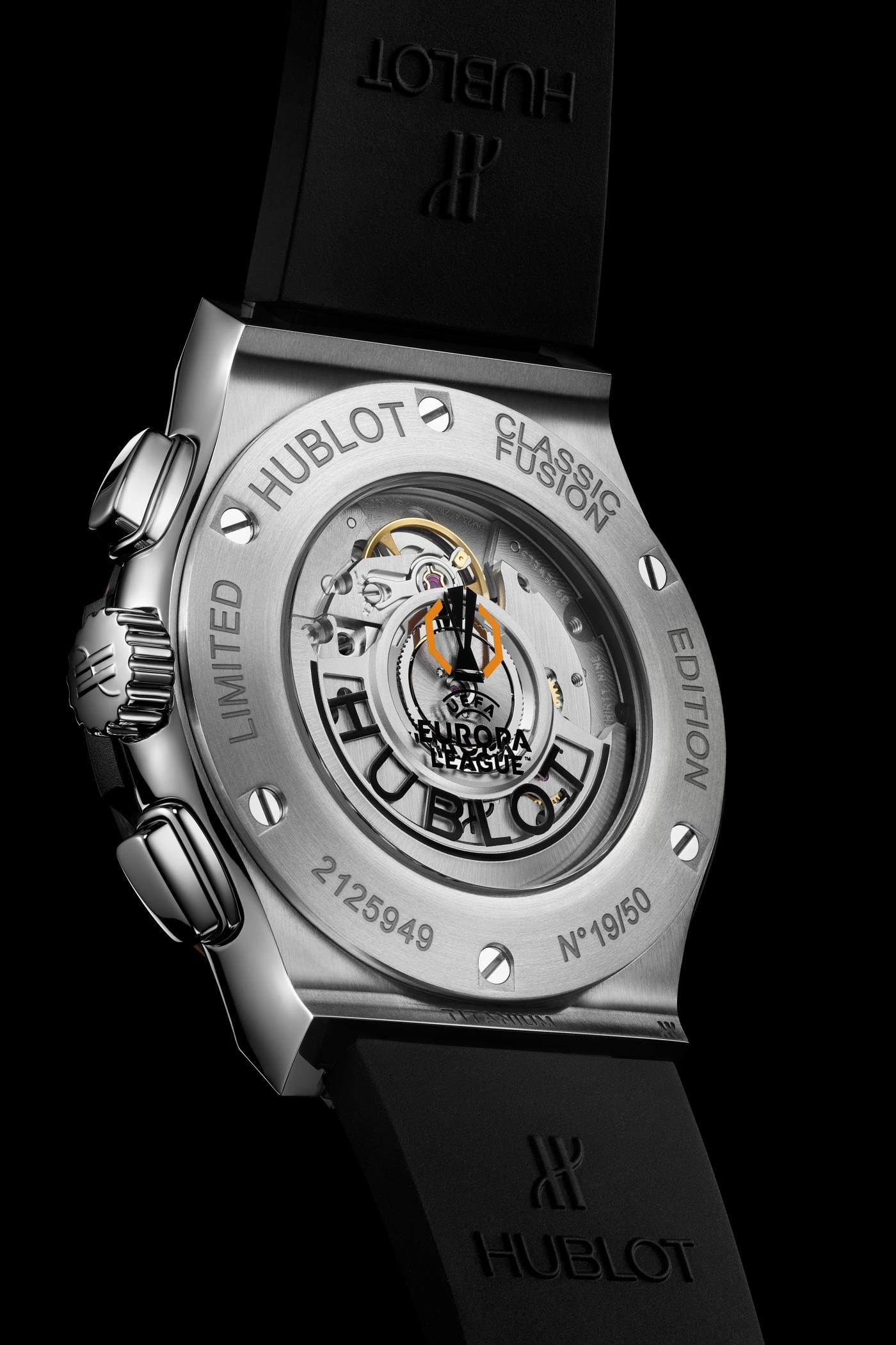 Classic Fusion Chronograph UEFA Europa LeagueTM Titanium Carbon 42mm - Back