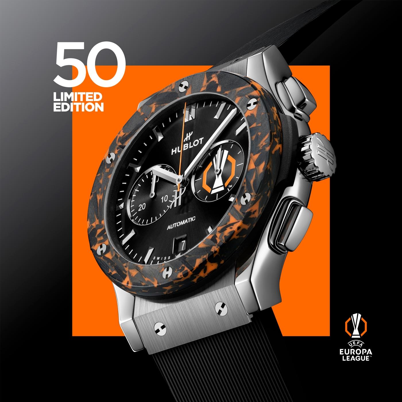 Classic Fusion Chronograph UEFA Europa League™ Titanium Carbon 42 mm
