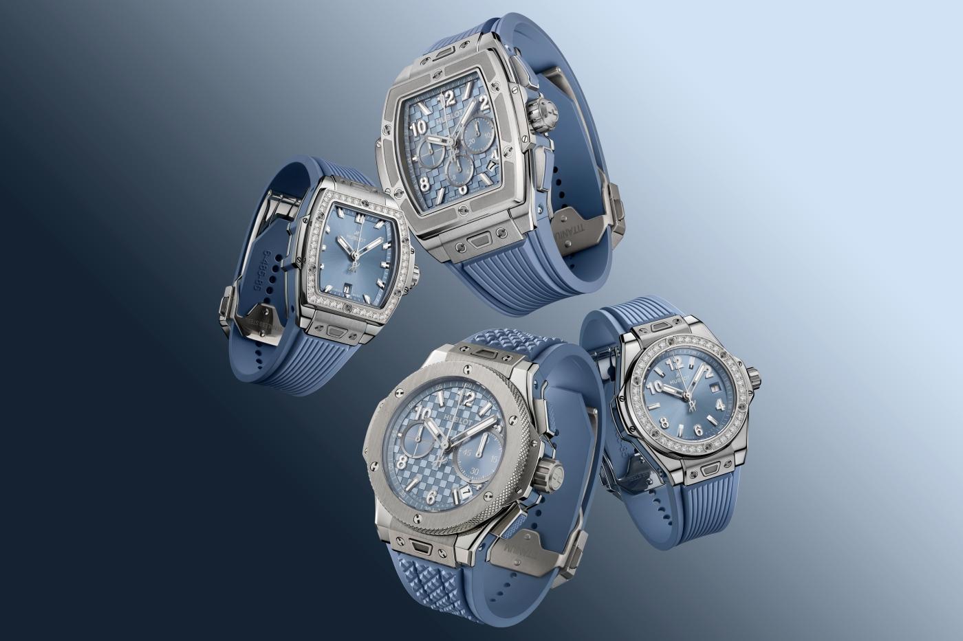 Big Bang One Click Steel Coal Blue Diamonds 33 mm | Hublot