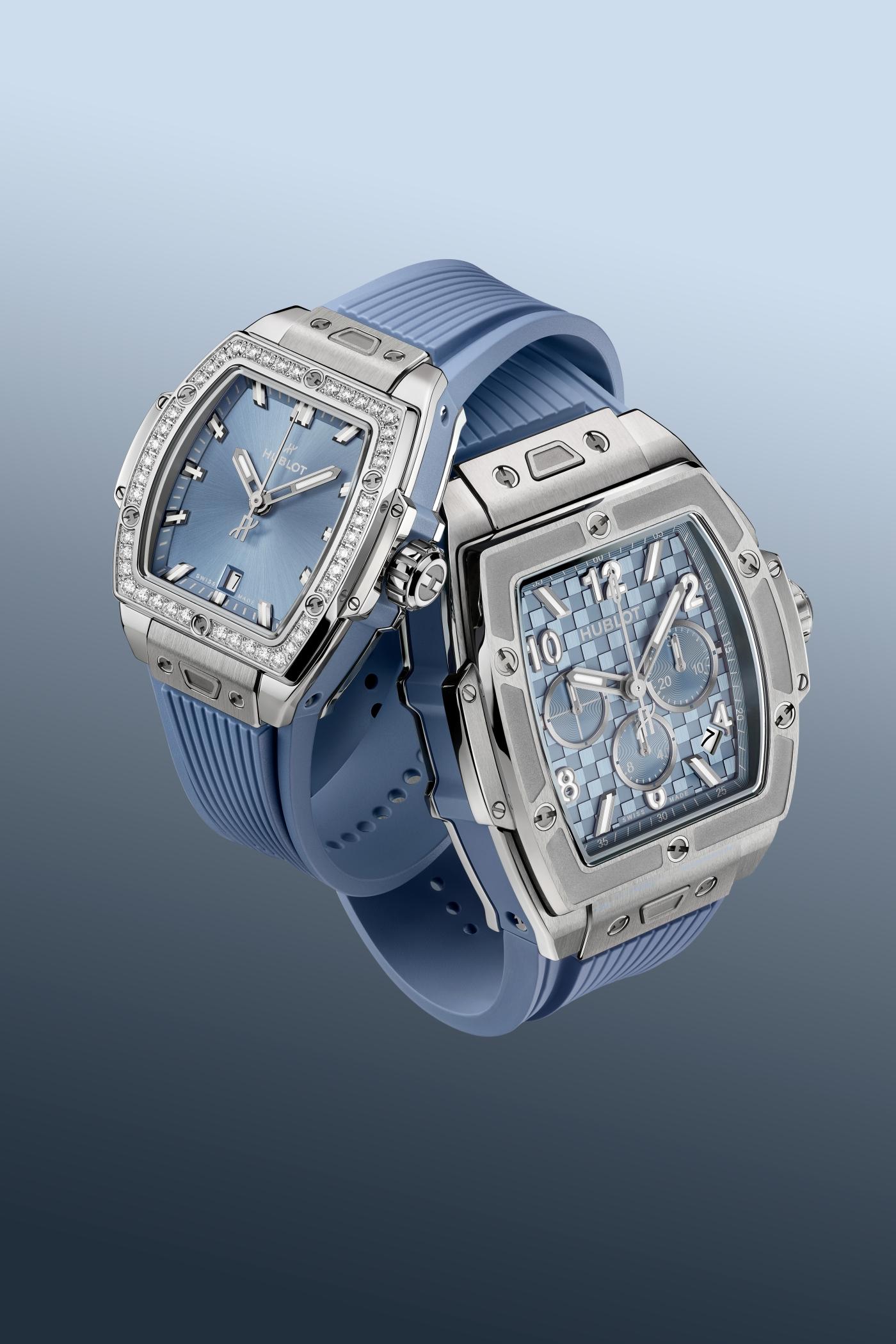 Spirit Of Big Bang Steel Coal Blue Diamonds 32 mm