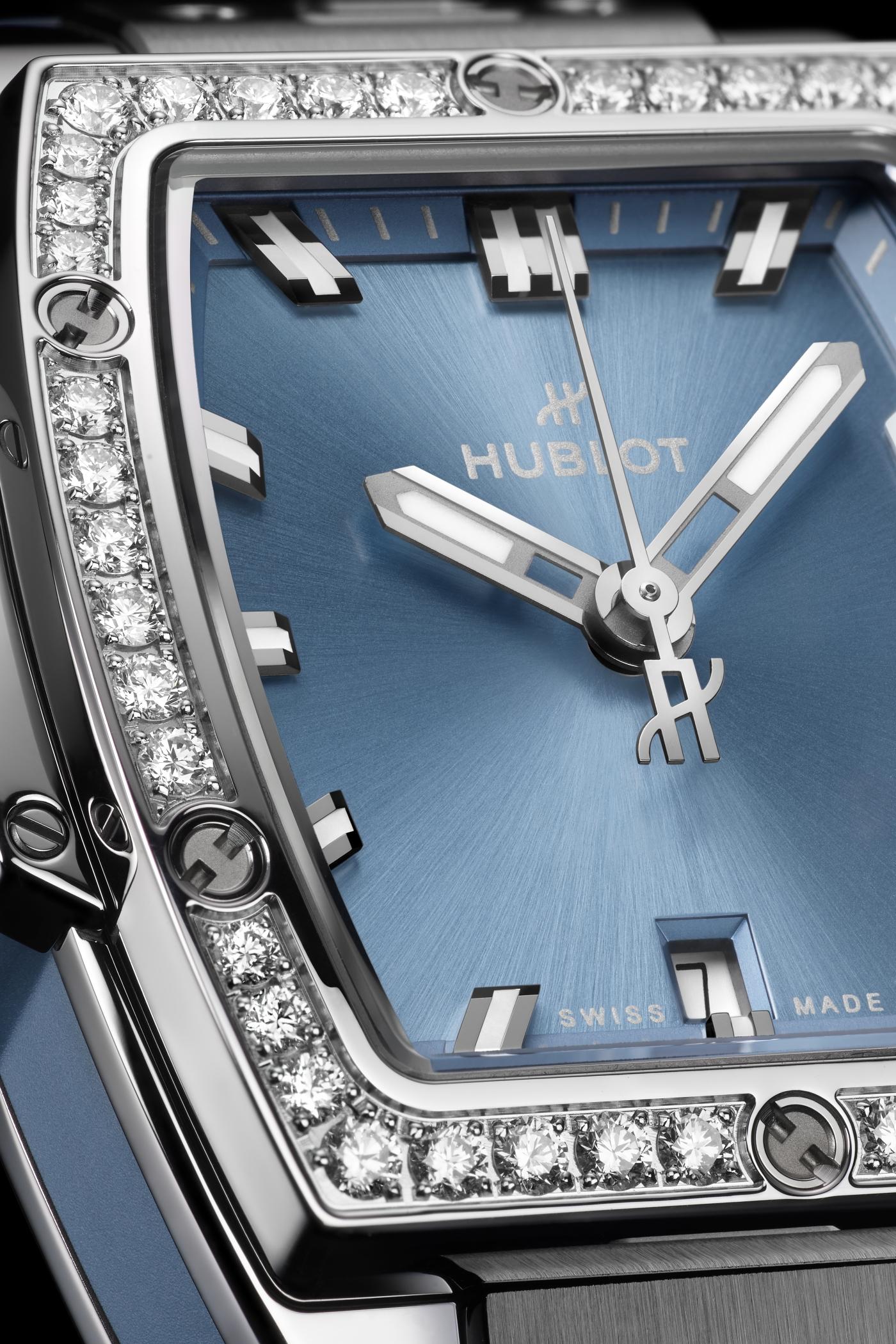 Spirit Of Big Bang Steel Coal Blue Diamonds 32 mm | Hublot