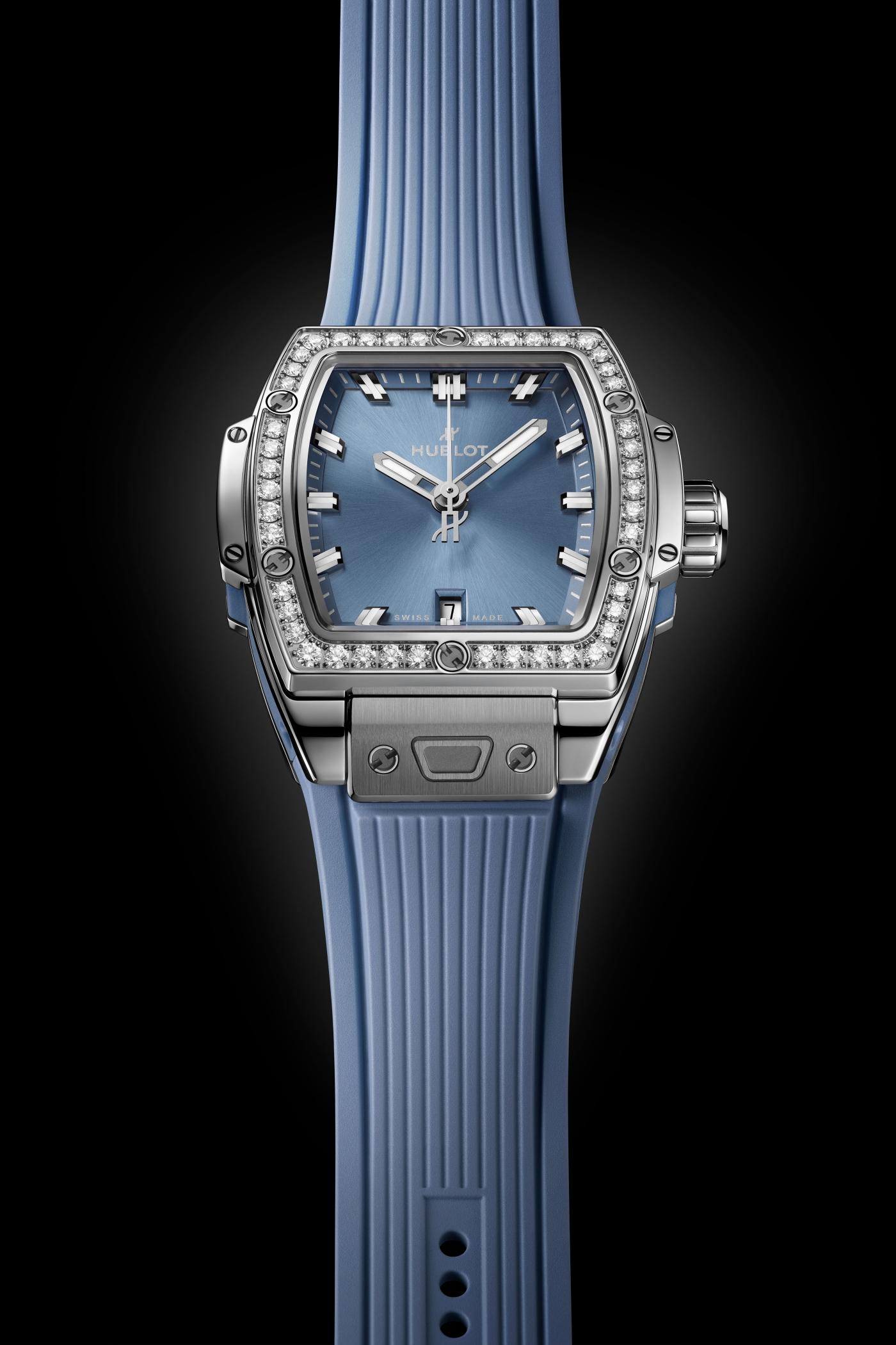 Spirit Of Big Bang Steel Coal Blue Diamonds 32 mm | Hublot