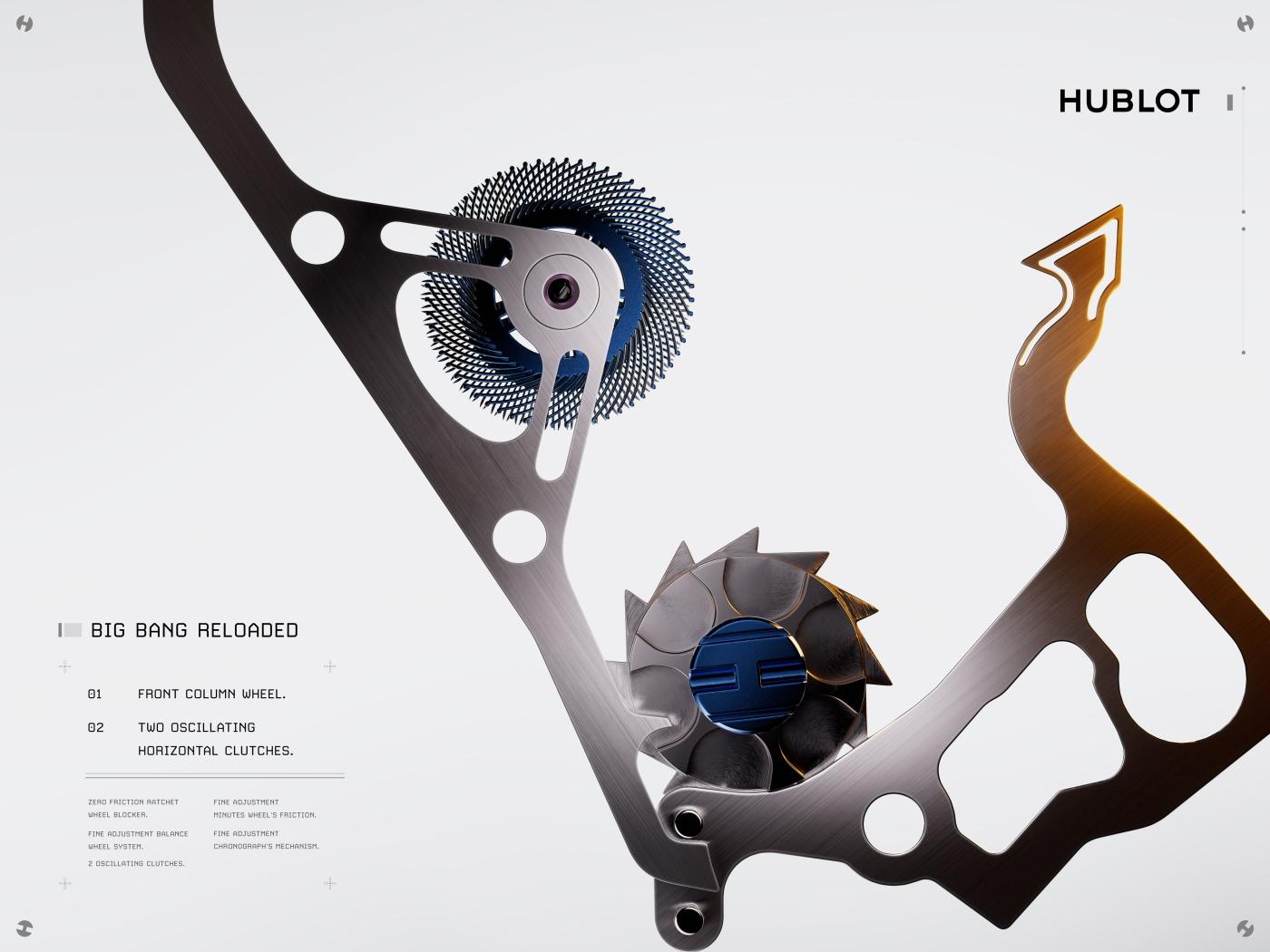 Big Bang Unico Reloaded mechanism detail