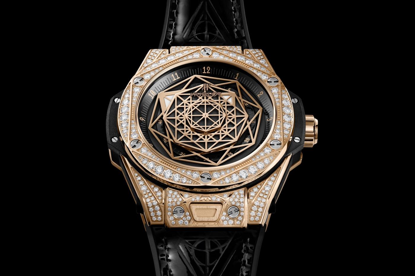 Big Bang Sang Bleu King Gold Pav 39 mm Hublot PL