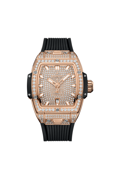 Spirit of Big Bang King Gold Full Pavé 32 mm