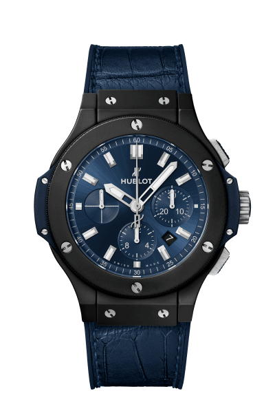 Big Bang Ceramic Blue 44 mm, front view 