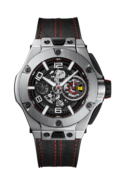 Big Bang Ferrari Unico Titanium 45 mm, front view 
