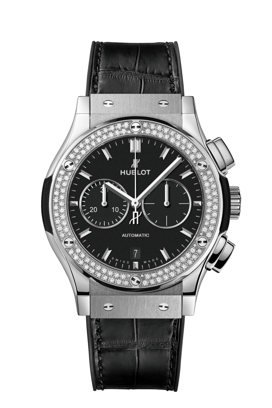 hublot classic fusion titanium diamonds