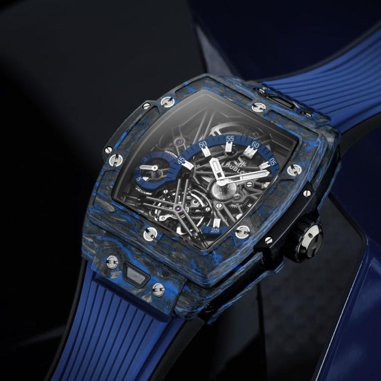 Spirit of Big Bang Tourbillon Carbon Blue - side view