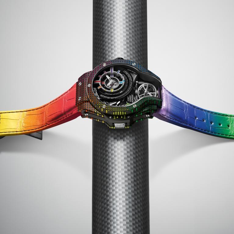 MP-09 Tourbillon Bi-Axis Rainbow 3D Carbon 49 mm