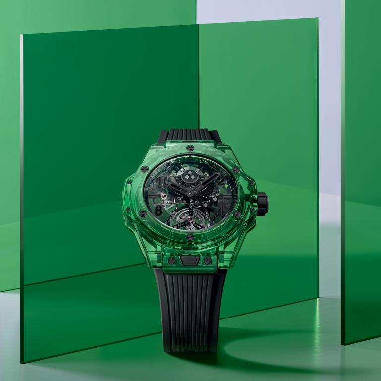 Big Bang Tourbillon Automatic Green Saxem 44 mm