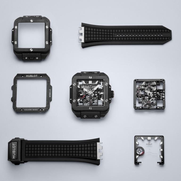 Square Bang Tourbillon 4-Day power Reserve 3D Carbon 42 mm